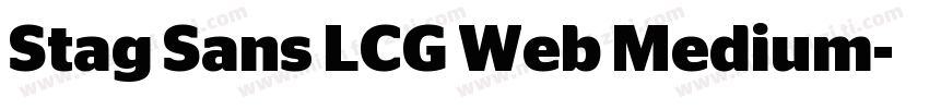 Stag Sans LCG Web Medium字体转换